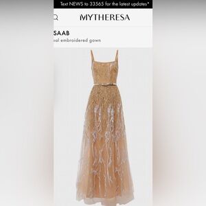 Elie Saab Arboreal Embroidered Gown